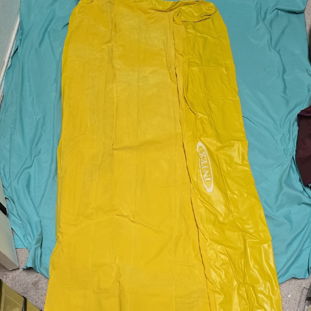 Intex Yellow Inflatable Mattress